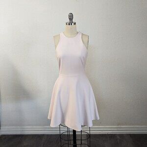 Elizabeth & James Tie Back Fit & Flare Dress Blush Pink XS cocktail wedding